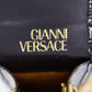 GIANNI VERSACE Shoulder Strap Bag Black Coating Leather #AH516