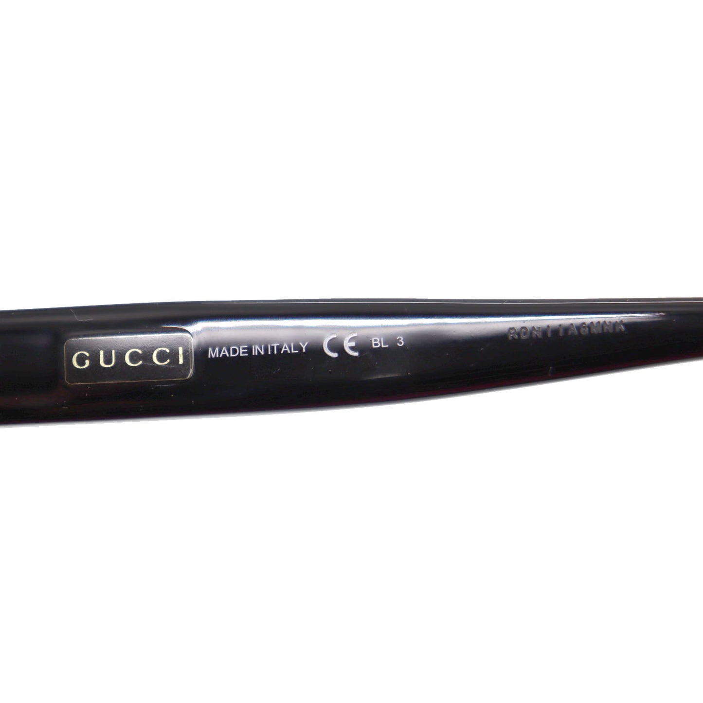 Gucci Sunglasses Black Plastic Eyewear #AH554