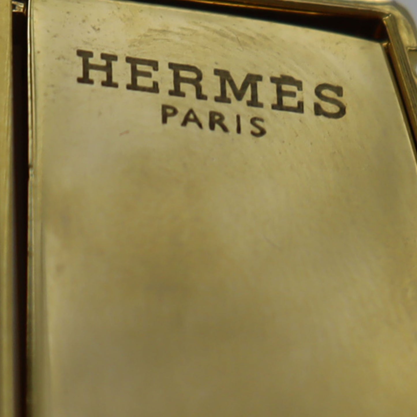 HERMES Cadena Perfume Case Gold-Plated #AH384