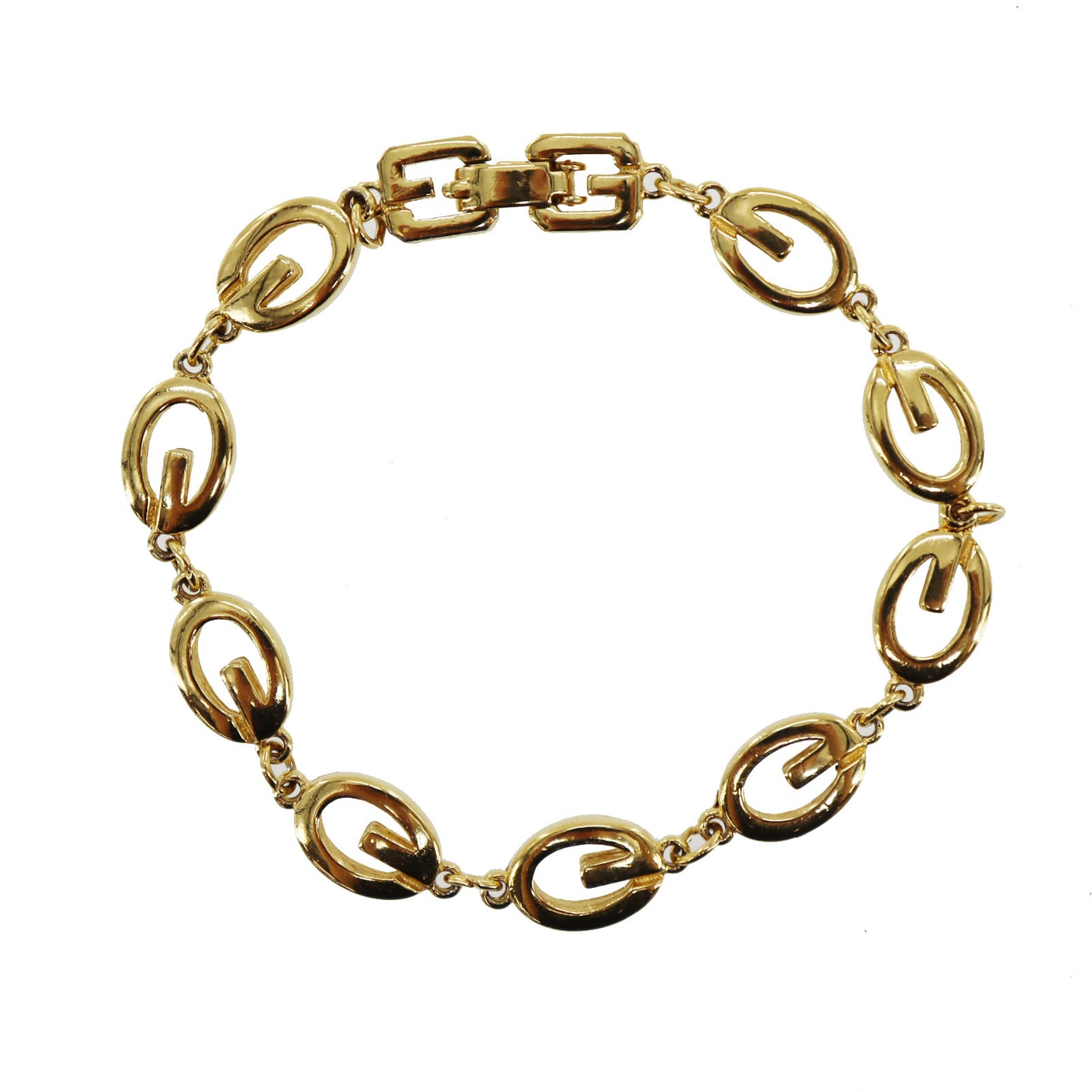 GIVENCHY G Logos Gold Bracelet 7.4in Gold-Plated Accessories #BO691