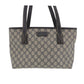 GUCCI GG Plus Tote Shoulder Bag Navy PVC #BJ342
