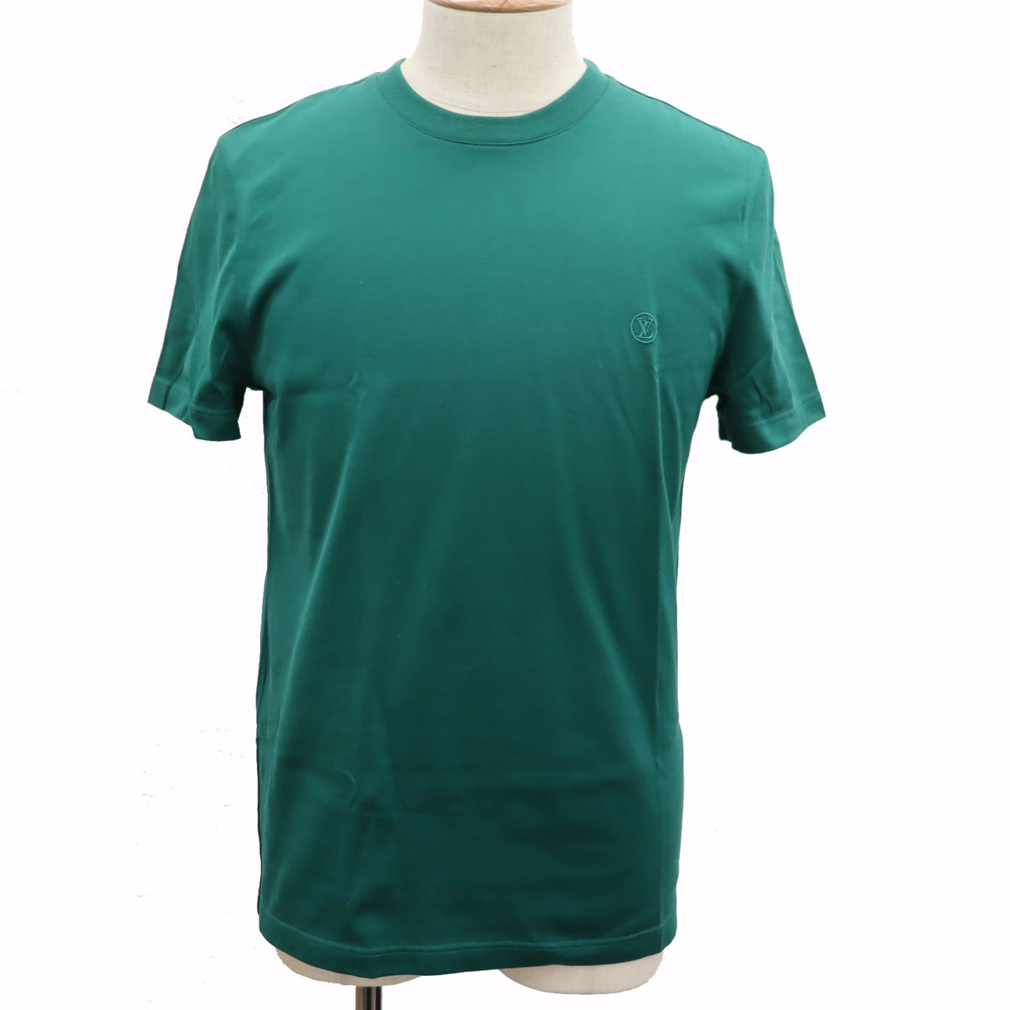 LOUIS VUITTON LV Short Sleeve T-shirt Cotton Green Size S Italy #AH523