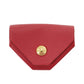 HERMES Revan Cattle Coin Compar Coin Purse Red Leather #CP947