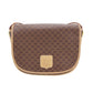 CELINE Macadam Pattern Shoulder Bag Brown PVC Leather #CP288