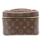 LOUIS VUITTON Nice MIni HandBag Vanity Brown Monogoram M44495 #BM951