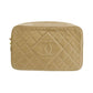 CHANEL Matelasse Shoulder Bag Crossbody Beige Lambskin #CG350