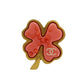 CHANEL Clover Pin Brooch Gold Plated 03 P #CE271