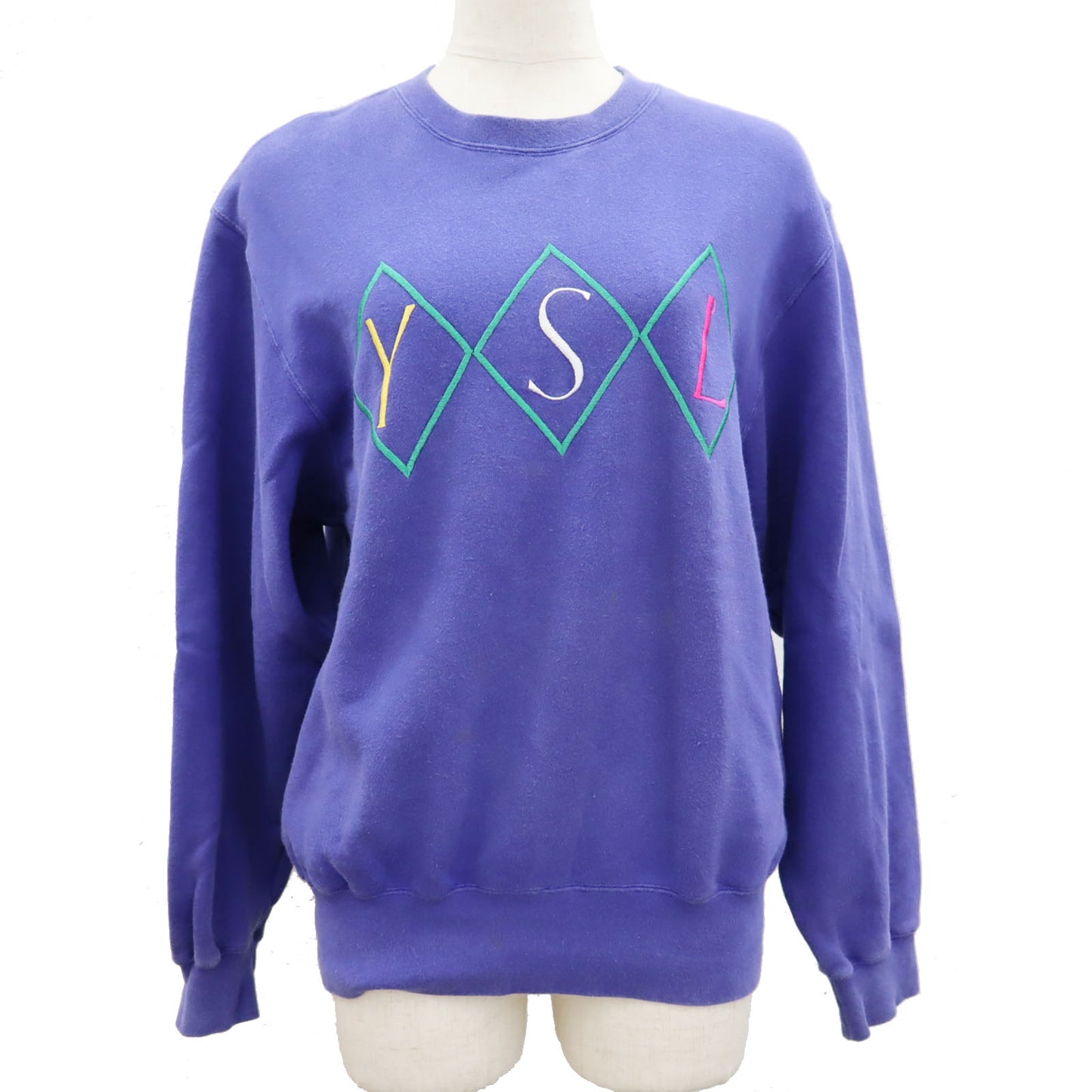 Yves Saint Laurent Long Sleeve Trainer Green Blue #AG863