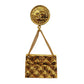 CHANEL Medallion Swing Bag Pin Brooch Gold Plated 94 P #CM14