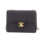 CHANEL Matelasse Crossbody Shoulder Bag Black Cotton #AF580