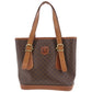 CELINE Macadam Pattern Tote Handbag Brown PVC Leather #AG364