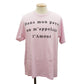 GUCCI Logos Short Sleeve Tops T-shirt Size XS Pink Cotton #AH524