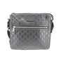 GUCCI Guccissima Shoulder Bag Black Leather #AH620