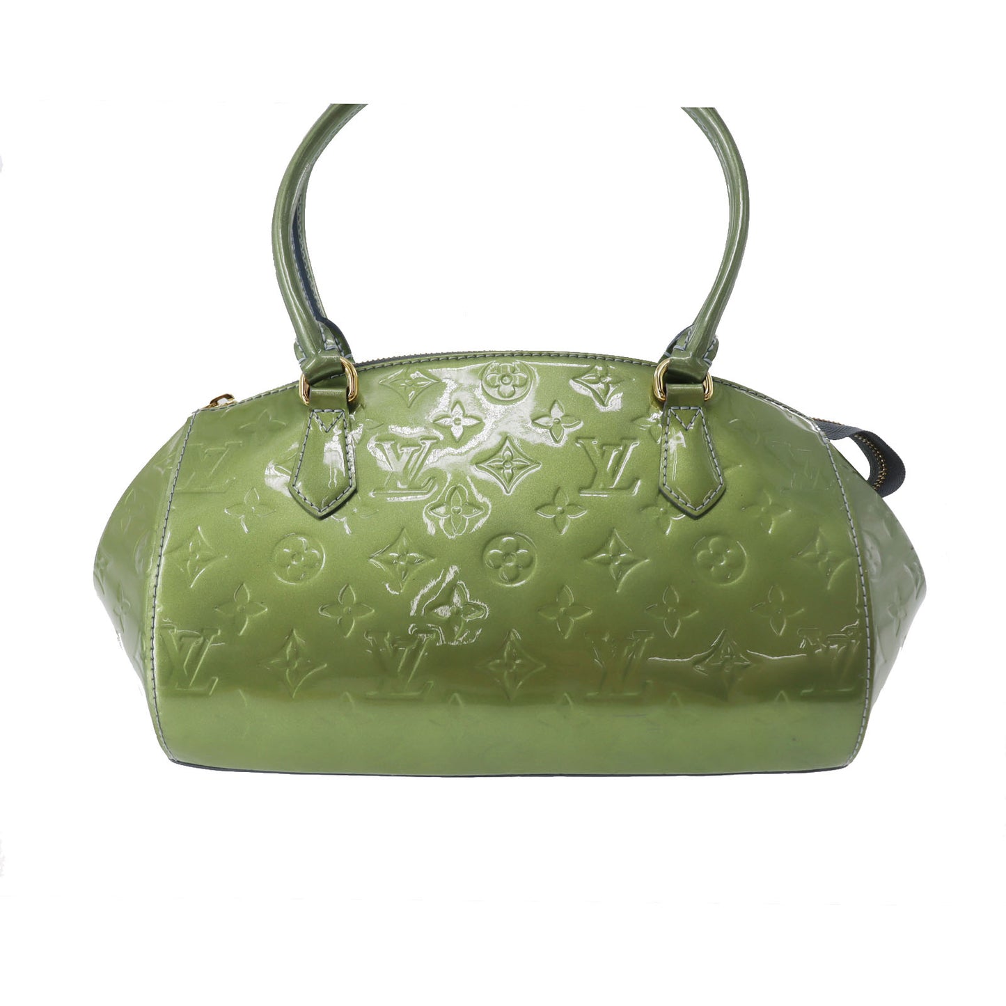 Louis Vuitton LV Sherwood PM Handbag Monogram Vernis Green M91560 #CO86