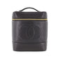 CHANEL CC Handbag Vanity Black Caviar Skin Leather #CK160