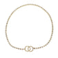 CHANEL CC Logos Rhineston Belt Gold Plated 96 P #CK417