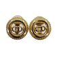 Christian Dior Logos Earrings & Necklace Gold Set Item #BO593 #BR49