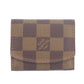 LOUIS VUITTON LV Cufflink Case Damier Brown M64681 #AG733