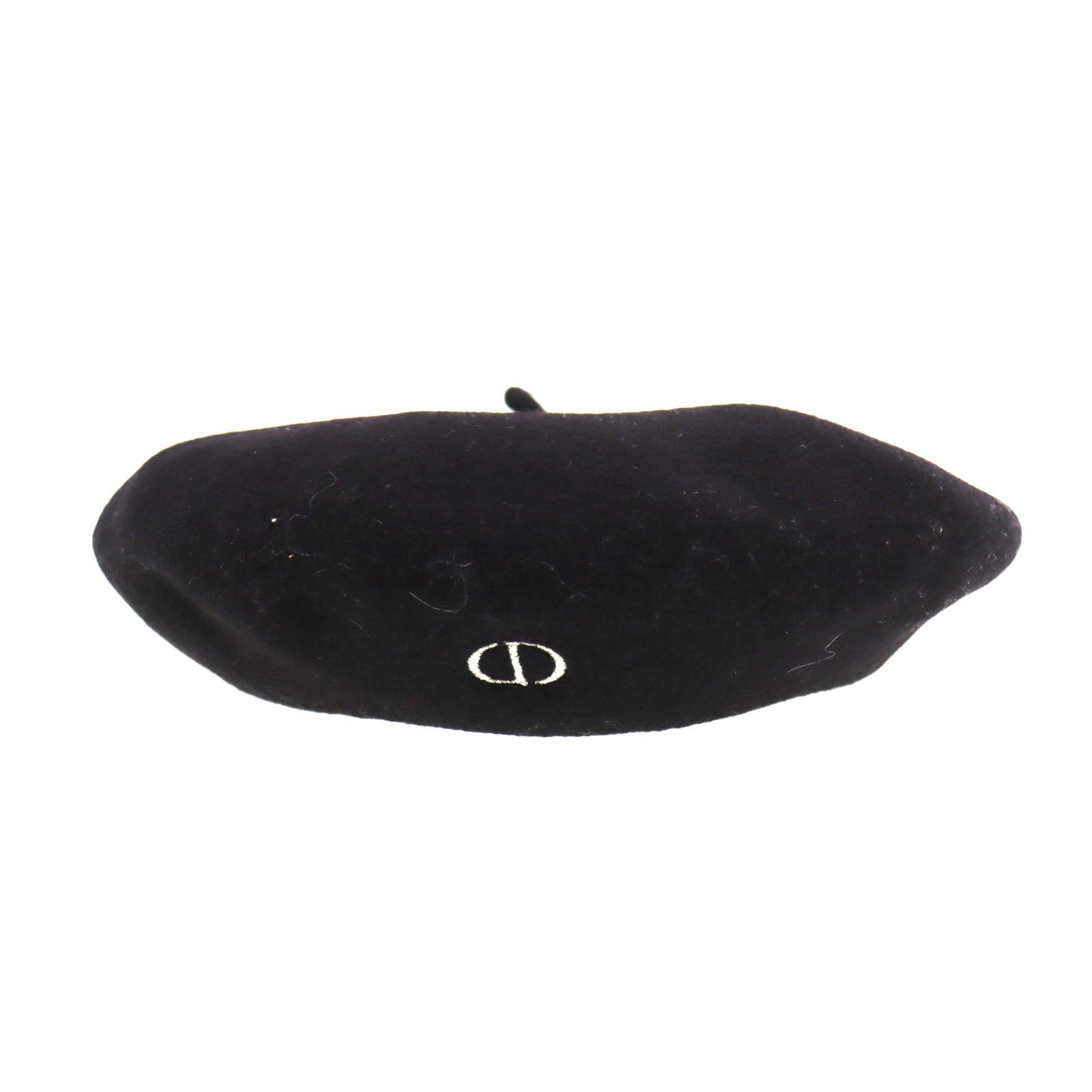 Christian Dior Beret Preschoolers Hat 100% Wool Black Kids T3 #CO56