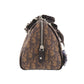 Christian Dior Trotter Flower Handbag Brown PVC #EC853