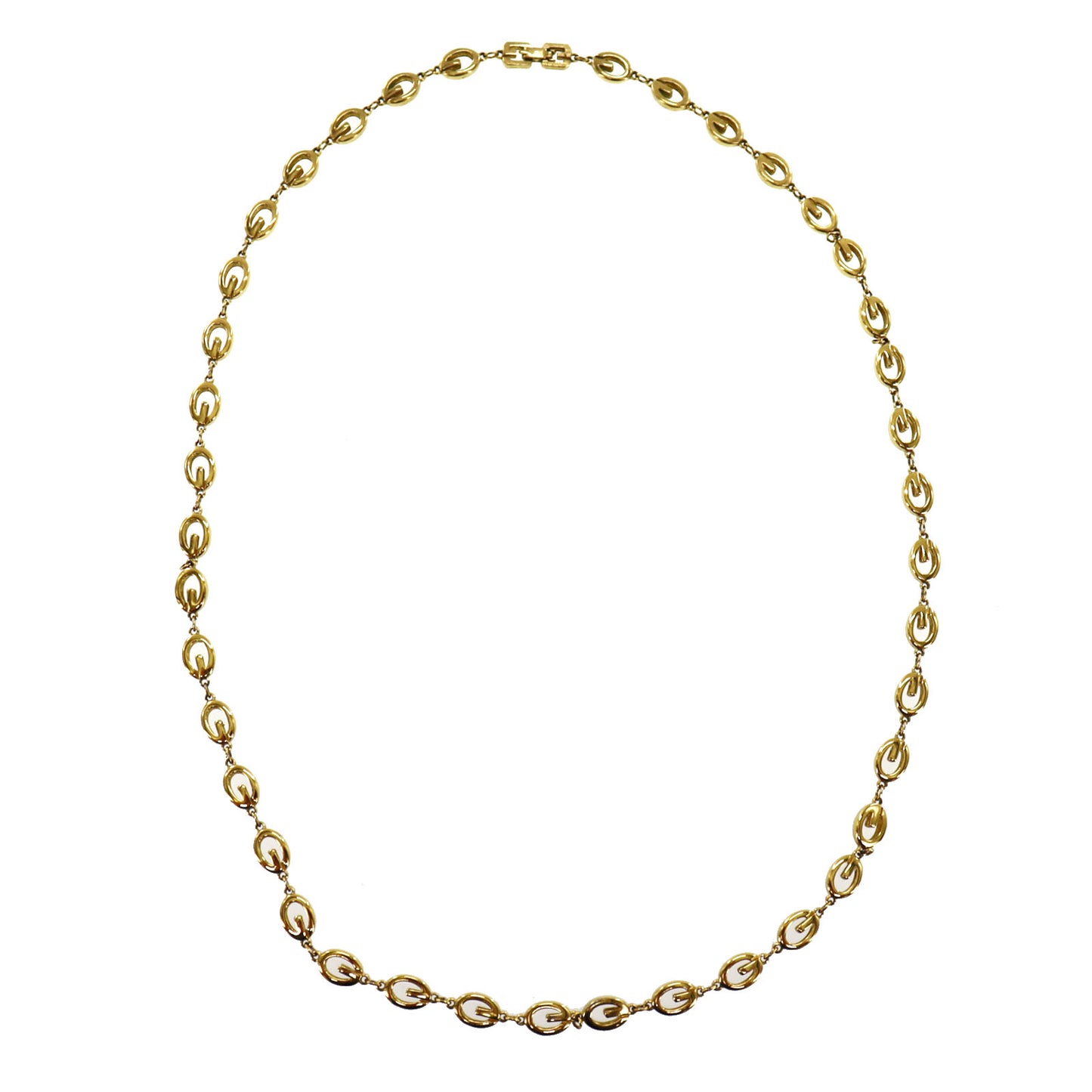 GIVENCHY G Logos Gold Necklace Gold-Plated Accessories #BO689