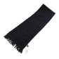 CHANEL CC Logos Towel Scarf 100% Cotton Black #BX906