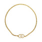 CHANEL CC Logos Rhineston Belt Gold Plated 96 P #CK417