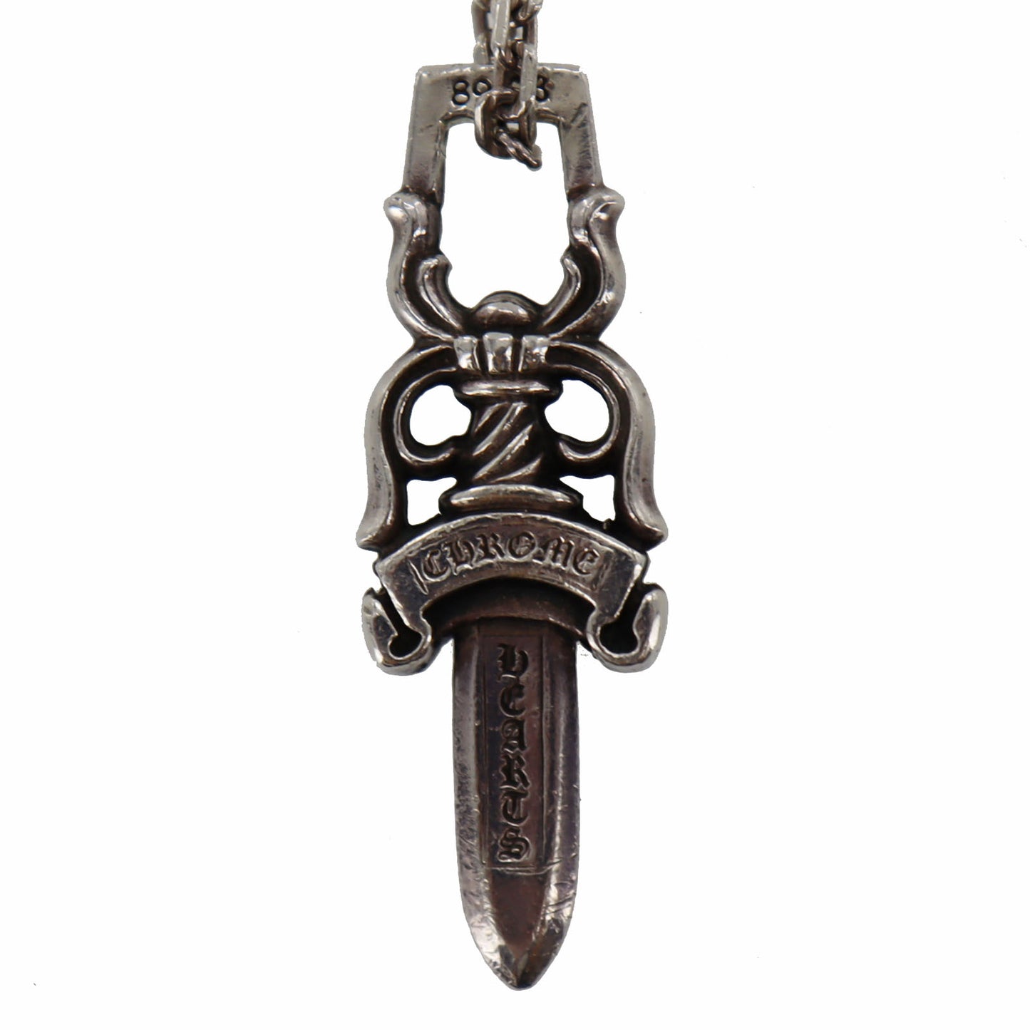 Chrome Hearts Dagger Pendant Necklace Charm Silver 925 #AG313