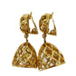 CHANEL CC Logos Earrings Gold Clip-On  #BT580