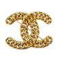 CHANEL CC Logos Pin Brooch Gold Plated #CD745