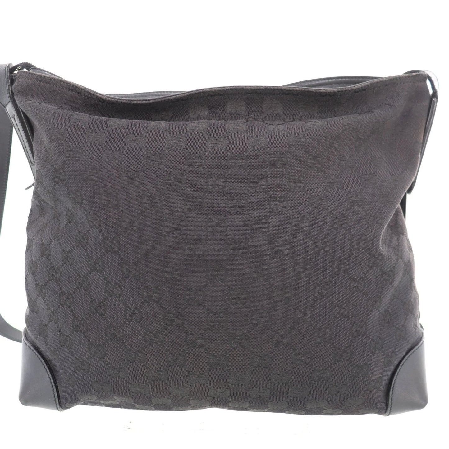 GUCCI Original GG Canvas Crossbody Shoulder Bag Black #AH641
