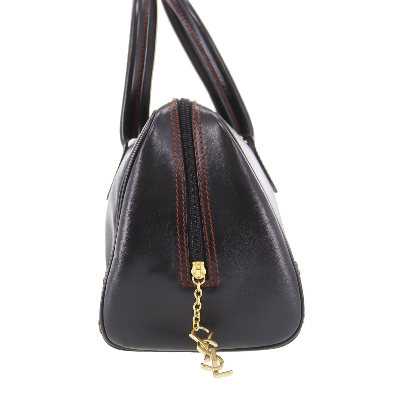 Yves Saint Laurent 2way Handbag Black Leather #AG246