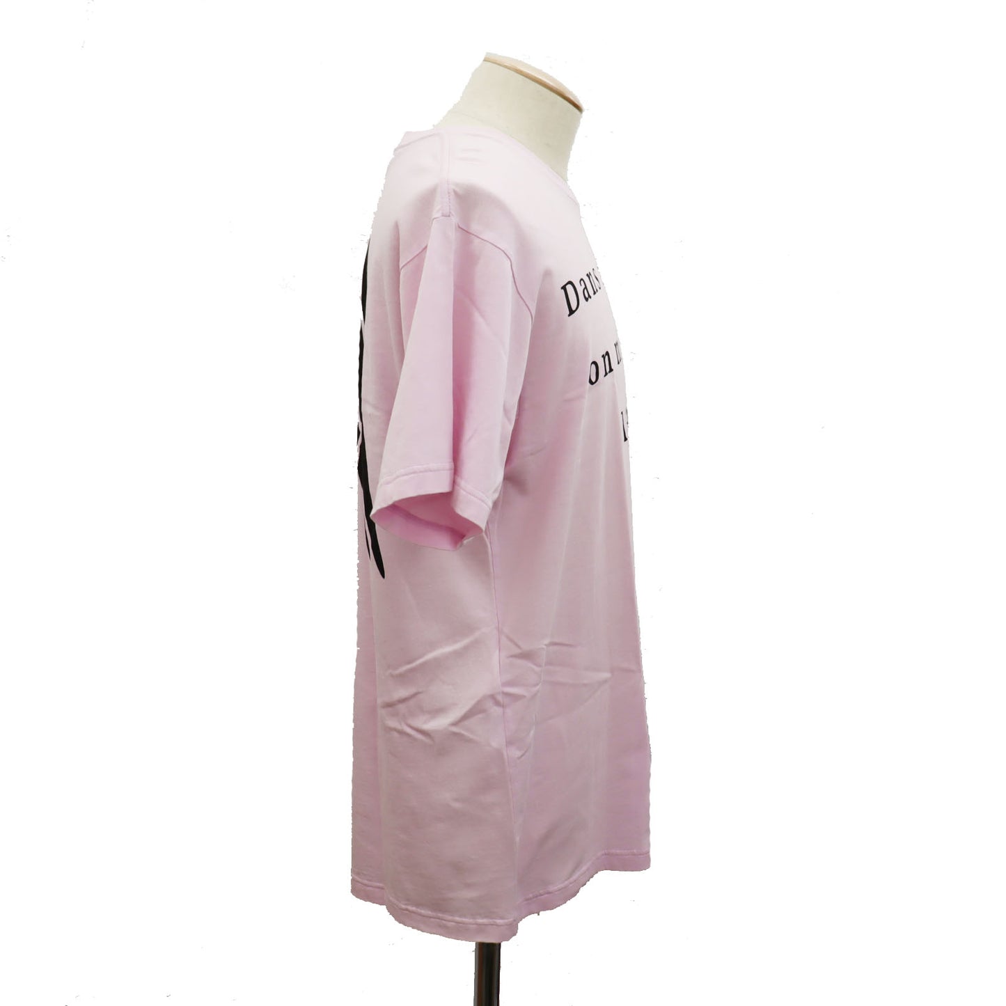 GUCCI Logos Short Sleeve Tops T-shirt Size XS Pink Cotton #AH524