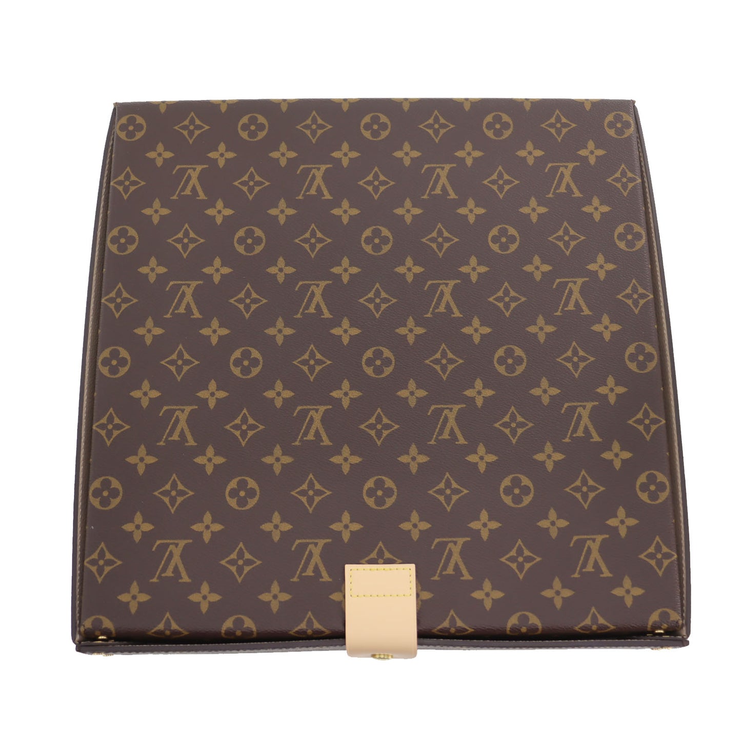 LOUIS VUITTON LV Pizza Box Record Case Monogram Canvas GI0634 Rare #CH303