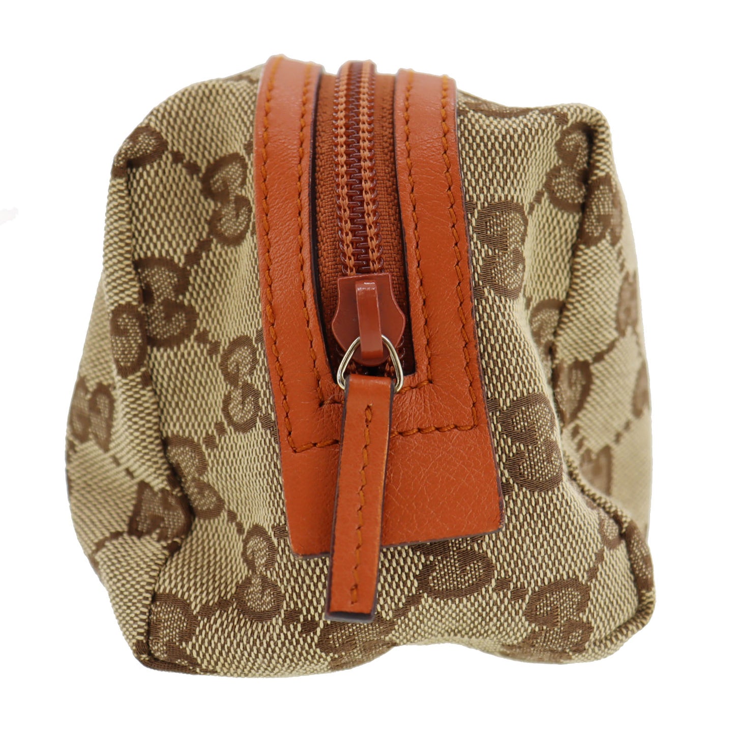 GUCCI Original GG Canvas Pouch Brown #AG742