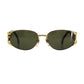 FENDI Sunglasses Black Brown Eye Wear #CO59