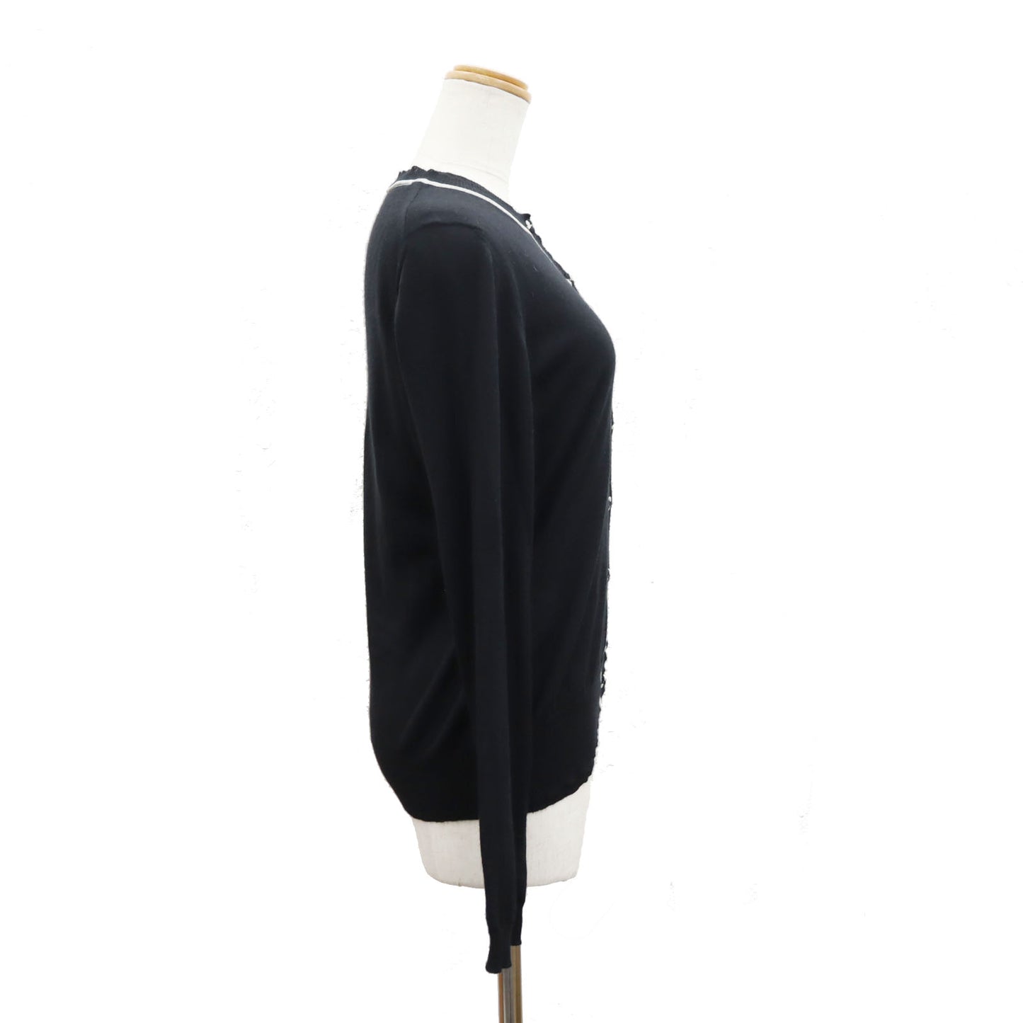 FENDI Cardigan Tops Ensemble 2 Set Balck Cashmere Silk #AH569