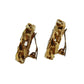 CHANEL CC Logos Earrings Gold Clip-On 2 3 #CH872