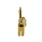 HERMES 1997 Limited Lion Charm Top Cadena Gold Plated #CA247