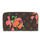 LOUIS VUITTON LV Zippy Wallet Rose Monogram M93759 #BH43