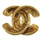 CHANEL CC Logos Pin Brooch Gold Plated Frnce #AH131