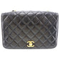 CHANEL Matelasse Shoulder Bag Crossbody Black Lambskin #BS785