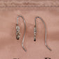 Dior Logos Piercing Hook Earrings Silver #CB310