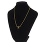 CHANEL CC Logos Necklace Pendant Gold-Plated 1982 #CG55