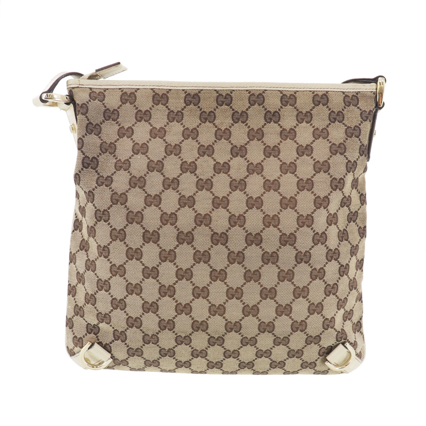 GUCCI Original GG Canvas Abbey Crossbody Shoulder Bag Brown #EB80
