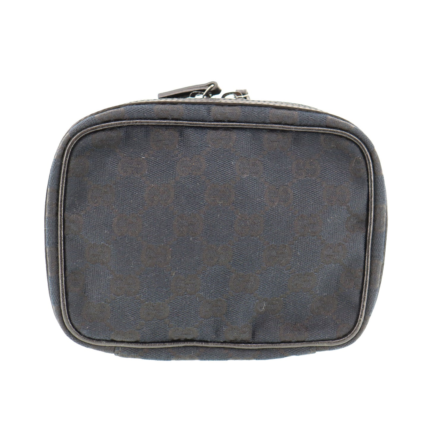 GUCCI Original GG Pouch Black Canvas #AH667