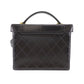 CHANEL Bicolore Handbag Vanity Black Leather #CD204