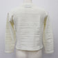 FENDI Jeans Long Sleeve Cotton Short Length Tops White #AG825