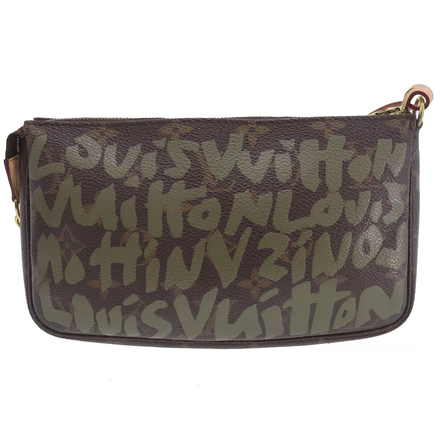 Louis Vuitton LV Graffiti Pochette Accessoires Khaki Handbag M92191 #CD127