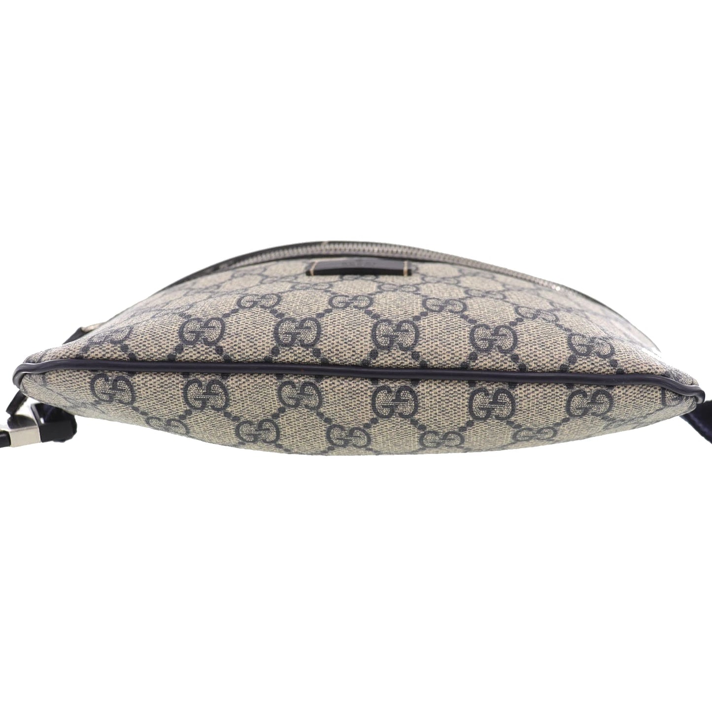 GUCCI GG Plus Crossbody Bag Navy PVC Leather #EF162